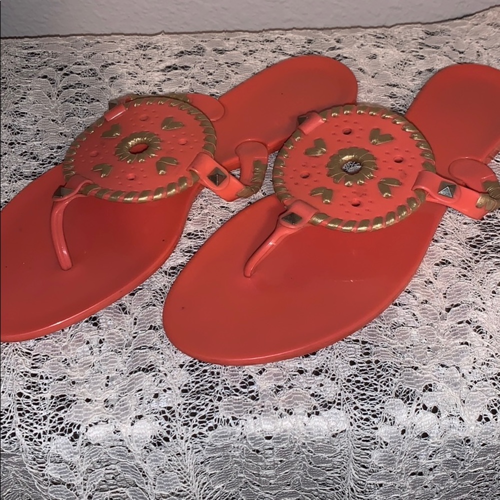 Jack Rogers Jelly sandals.